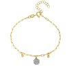 Pulsera de plata con colgantes