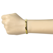 Zlatna narukvica od kirurškog čelika s poliranom površinom