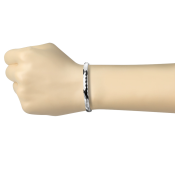 Zapestnica iz kirurškega jekla s polirano površino