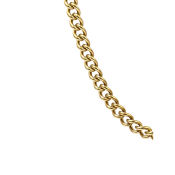 Řetízek ve zlaté barvě z chirurgické oceli s klasickým zapínáním