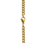 Řetízek ve zlaté barvě z chirurgické oceli s klasickým zapínáním