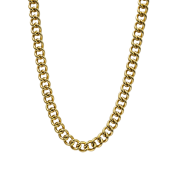 Řetízek ve zlaté barvě z chirurgické oceli s klasickým zapínáním