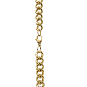 Řetízek ve zlaté barvě z chirurgické oceli s klasickým zapínáním