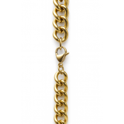 Řetízek ve zlaté barvě z chirurgické oceli s klasickým zapínáním