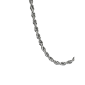 Lanac od tordiranog uzorka od kirurškog čelika s kopčom na karabiner