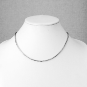 Dvojfarebná retiazka z nehrdzavejúcej ocele, lesklé články