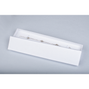 Papírová krabička na náramek nebo řetízek bílá