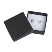 Papírová krabička na náušnice černá