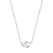 Stříbrný náhrdelník se srdíčky