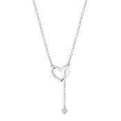 Stříbrný náhrdelník se srdíčky