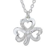 Stříbrný náhrdelník s trojlístkem