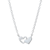 Stříbrný náhrdelník se srdíčky