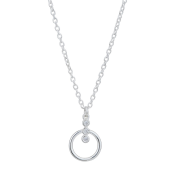 Stříbrný náhrdelník s kulatým přívěskem