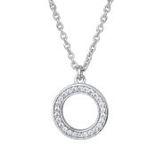 Stříbrný náhrdelník s kulatým přívěskem