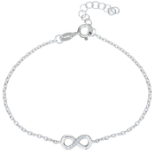 Stříbrný náramek se symbolem nekonečna