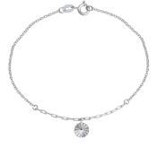 Strieborný náramok s príveskom