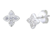 Srebrne naušnice ukrašene cirkonima