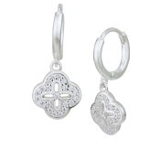 Strieborné náušnice zdobené zirkónmi