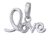 Strieborný prívesok s diamantom