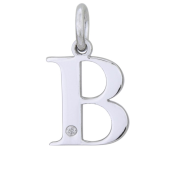 Strieborný prívesok s diamantom