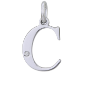 Stříbrný přívěsek s diamantem