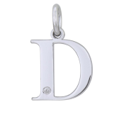 Strieborný prívesok s diamantom