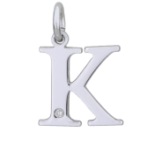 Strieborný prívesok s diamantom