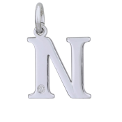 Strieborný prívesok s diamantom