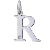 Strieborný prívesok s diamantom