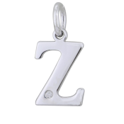 Strieborný prívesok s diamantom