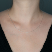 Strieborná retiazka, jemný dizajn