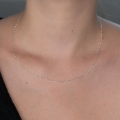 Strieborná retiazka, jemný dizajn