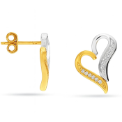 Kolczyki wiszące, serca