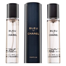 Chanel Bleu de Chanel Parfum - Twist and Spray čistý parfém pro muže 3 x 20 ml