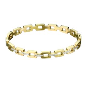 Bracciale doppio in acciaio chirurgico con zirconi