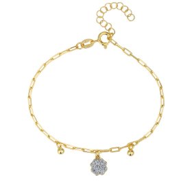 Pulsera de plata con colgantes