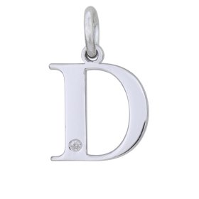 Pandantiv din argint cu diamant
