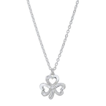 Collar de plata con trébol