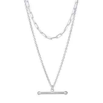 Collar doble de plata