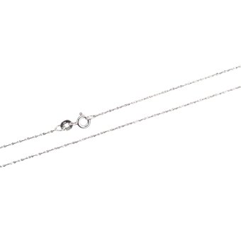 Silberne Kette, zartes Design
