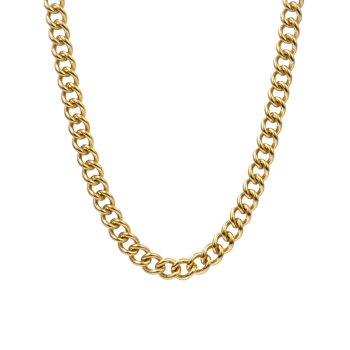 Řetízek ve zlaté barvě z chirurgické oceli s klasickým zapínáním