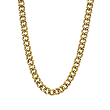 Řetízek ve zlaté barvě z chirurgické oceli s klasickým zapínáním