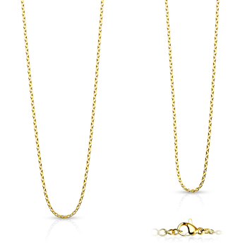 Řetízek z chirurgické oceli, jemný design, zapínání na patentku