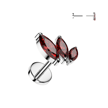 Cercei din titan cu zirconiu cubic - Single