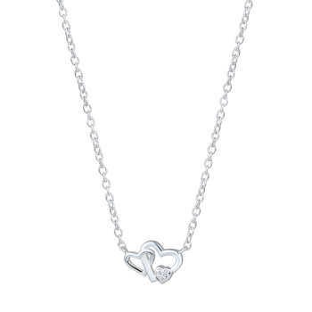 Colier din argint cu inimi