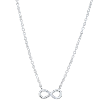 Stříbrný náhrdelník se symbolem nekonečna