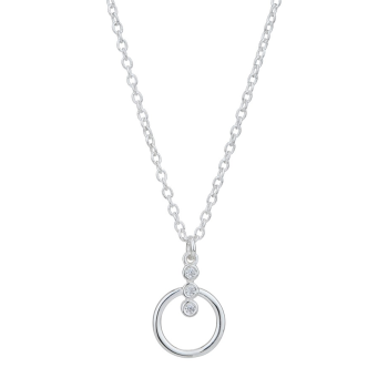 Srebrna ogrlica s okroglim priveskom