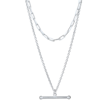 Dvostruka srebrna ogrlica