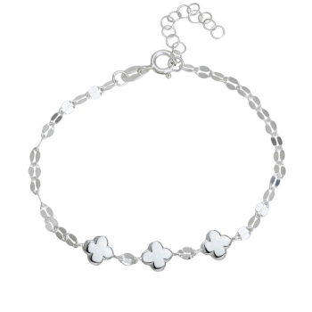 Srebrna zapestnica z obeski