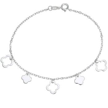 Srebrna zapestnica z obeski